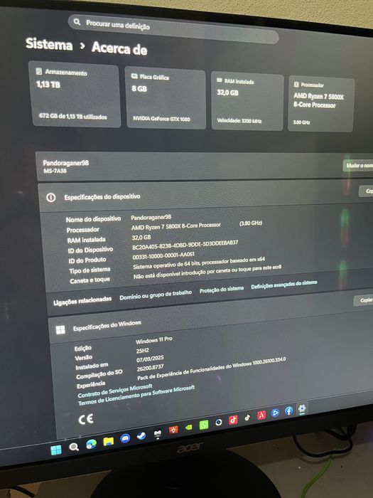Vendo ou troco setup completo