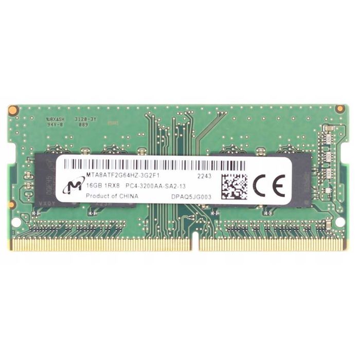 Pamięć RAM DDR4 16GB 3200 Micron MTA8ATF2G64HZ-3G2F1 SO-DIMM