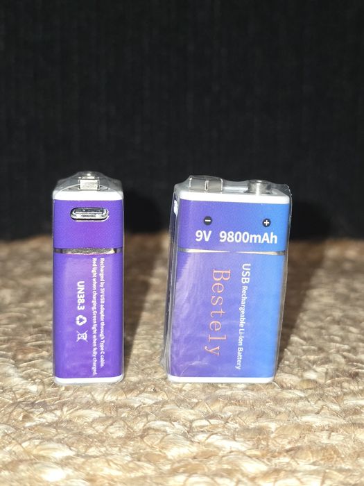 Bateria recargavel 9v.