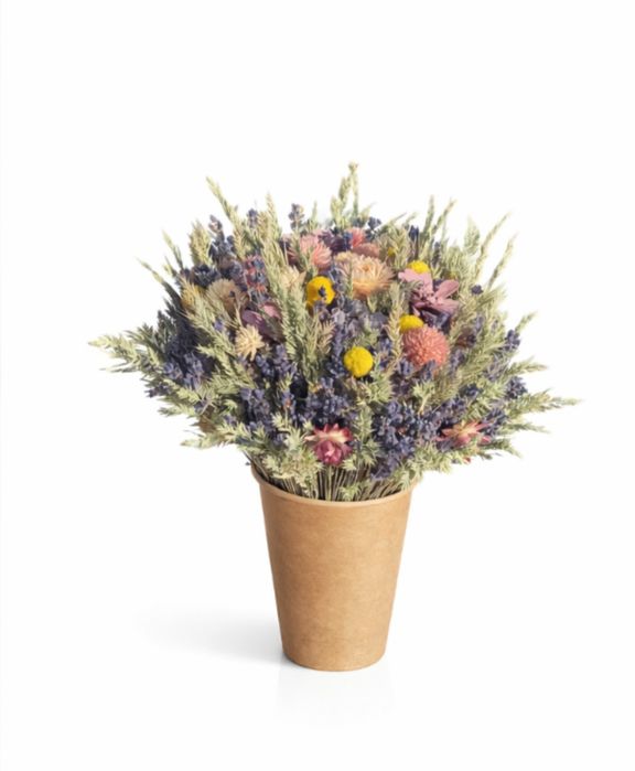 Композиція з натуральних сухоцвітів. Букет. Подарунок. Еко стиль.