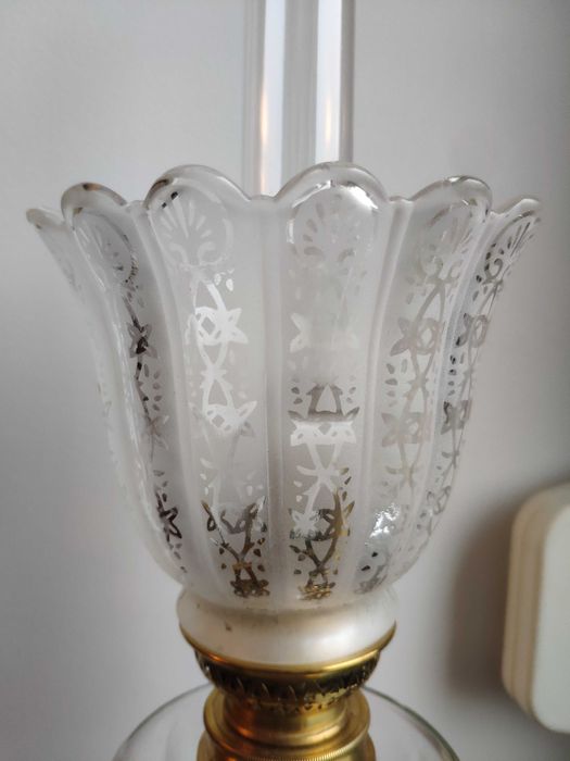 Stara francuska lampa naftowa BACCARAT n661