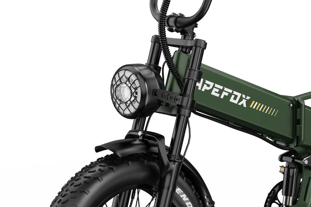 Bicicleta elétrica dobrável fat bike APEFOX RH20 48V 1500W