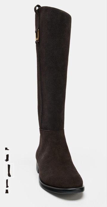 Сапоги Zara замшеві