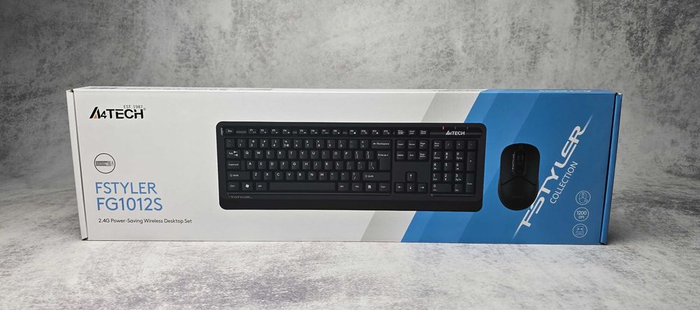 Комплект бездротовий A4Tech FG1012S Fstyler Black клавіатура+ миша NEW