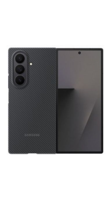 Чехол на Samsung Carbon Case Fold 7 Black, Silicone Case Fold 7 Blue