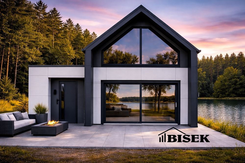 Nowoczesny dom drewniany  , dom z drewna