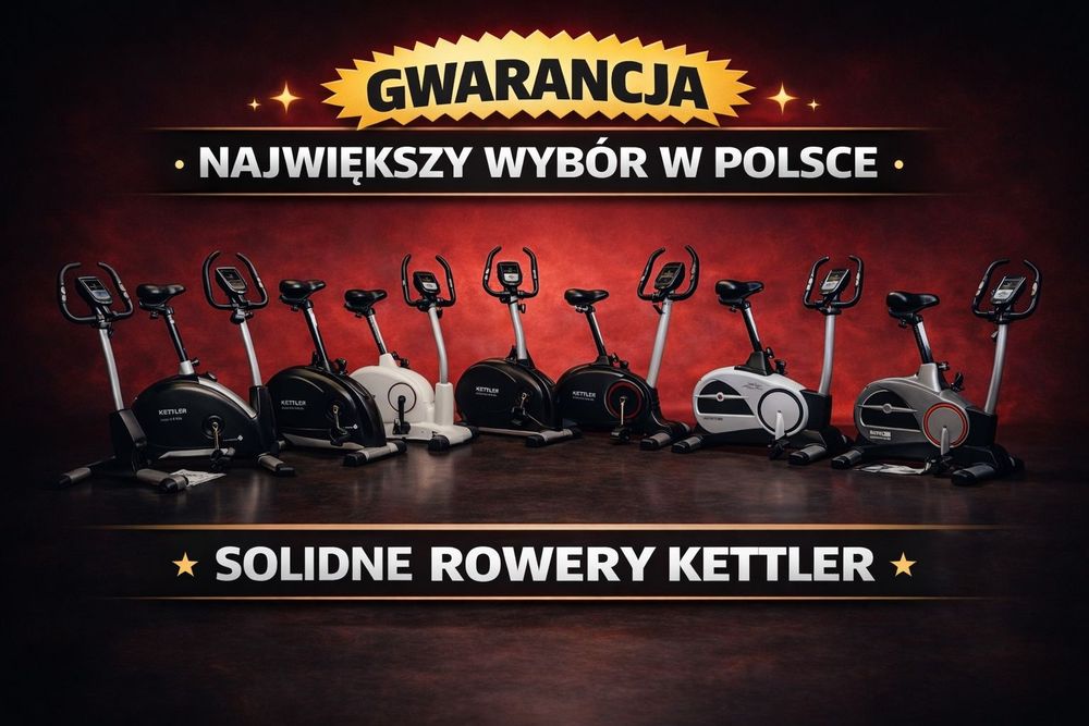 Największy Wybór Kettler Rower Stacjonarny Treningowy Rehabilitacyjny Idealny Trening w domu Elektro oraz magnetyczne