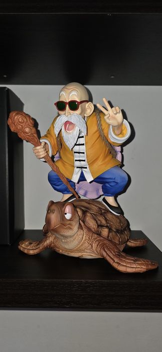 Set figuras resina Dragon Ball ( Master Roshi l, Bulma, Songoku Kilin)