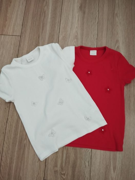 Bluzeczki prążek Zara rozmiar 164