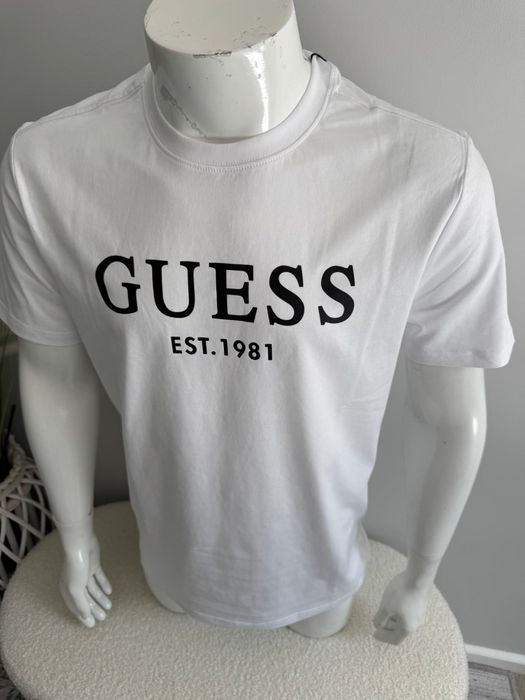 Nowa Koszulka T-shirt GUESS męska biała L