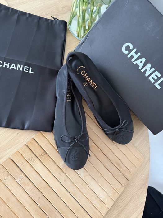Balerinki Chanel Espadryle CC Mokasyny