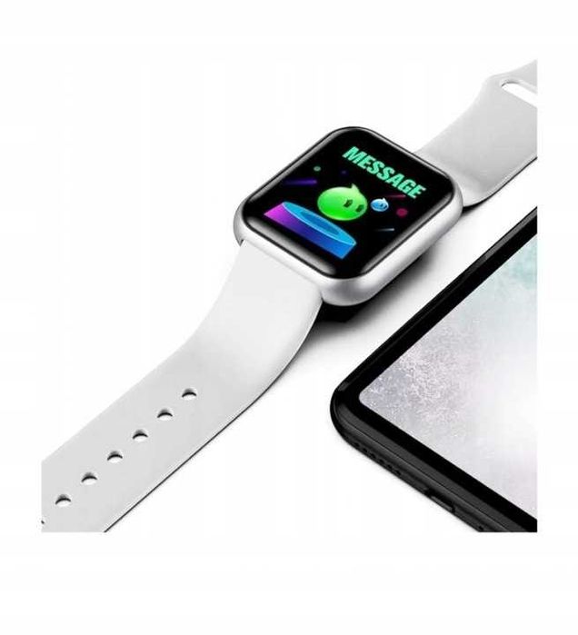 ZEGAREK BIAŁY smartwatch smartband wielofunkcyjny tętno puls ciśnienie