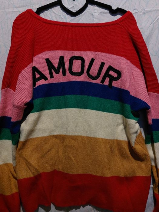 Цветной свитер one size