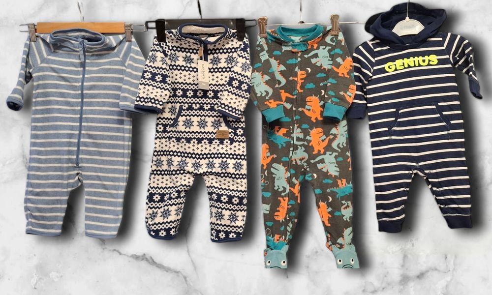 Новый флисовый,х/б ромпер Carter's, H&M поддева человечек комбинезон