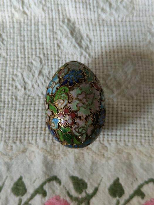 Ovo  Cloisonné Dourado Novo
