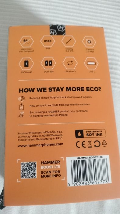 HAMMER wodoodporny dual sim