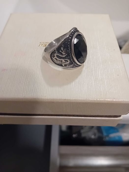 Anel aço homem tamanho 21