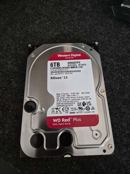 Dysk WD Red Plus 6TB NAS HDD | Stan Idealny | 2000h