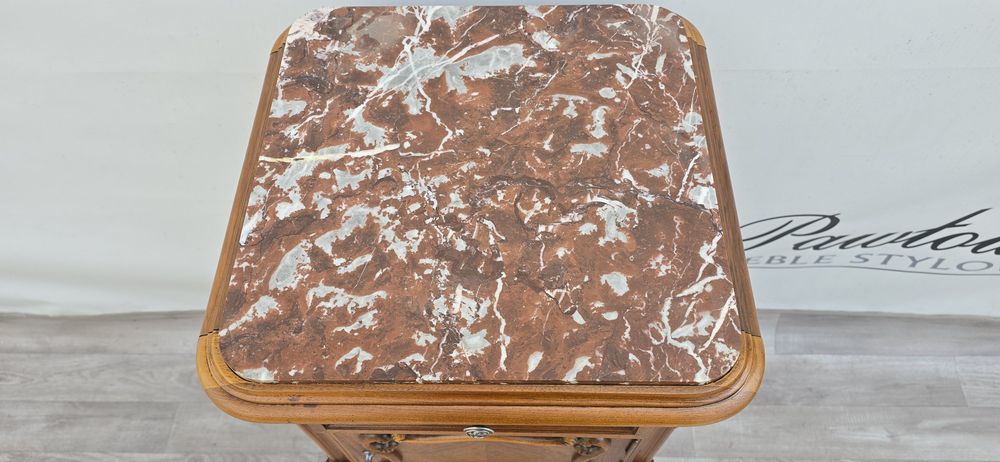 Szafka stylowa Chippendale Komoda Marmur