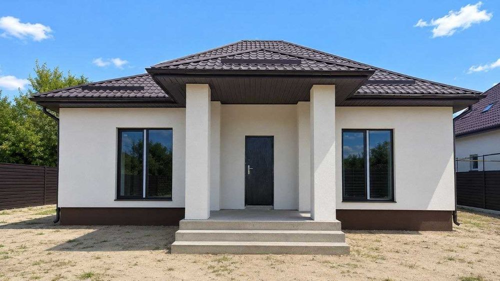 Продаж надійного одноповерхового будинку 150 кв м за 25 хв від Києва 7 соток ГАЗ збудовано з цегли Бетонні перекриття