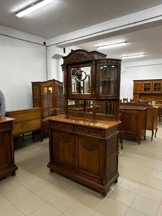 Kredens z nadstawką secesyjny z marmurowym blatem. Transport cały kraj