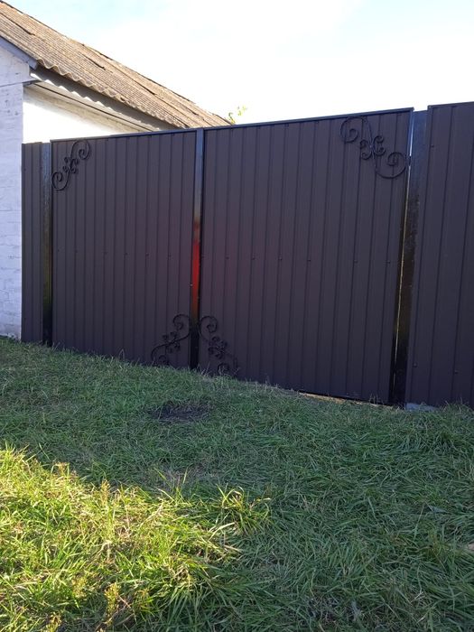 Забор установка забору