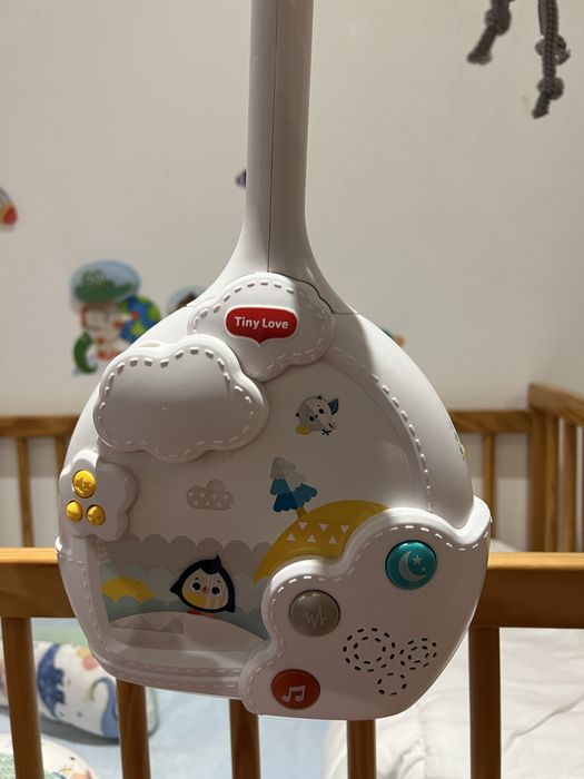 Mobile musical sonho feliz para berço, progetor móvel para bebe