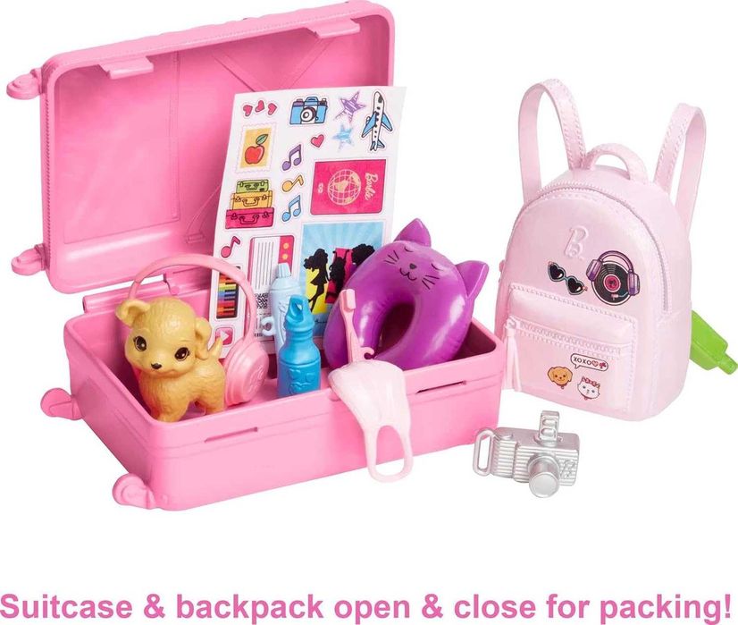 Набір Лялька Барбі Мандрівниця з цуценям Barbie Malibu Travel Set