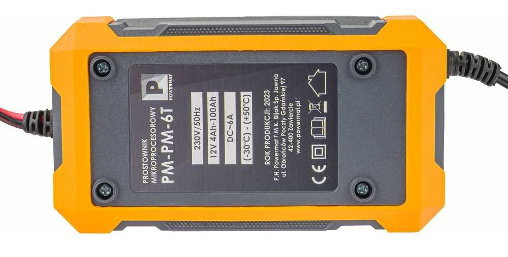 POWERMAT Prostownik Akumulatorowy Mikroprocesorowy 12v 6A PM1242