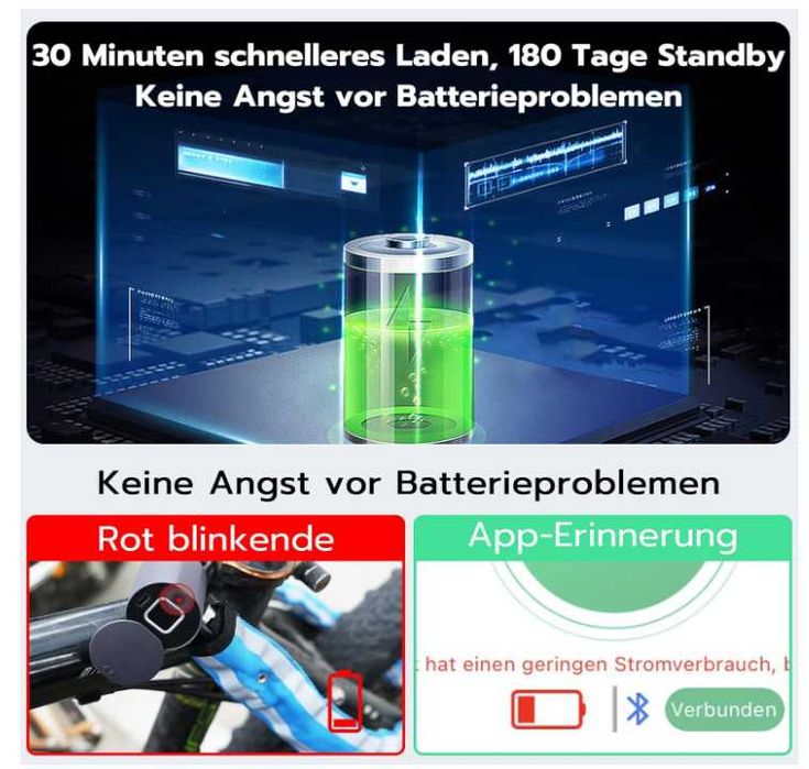 Blokada rowerowa na odcisk palca Eseesmart