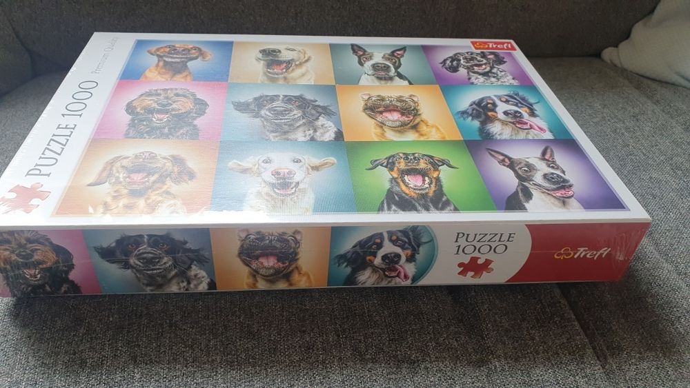 Nowe puzzle Zabawne psie portrety 1000 elementów