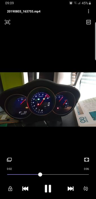 Quadrante / Instrument Cluster Mazda RX-8 – 10.000 RPM (Ideal para Sim Racing)