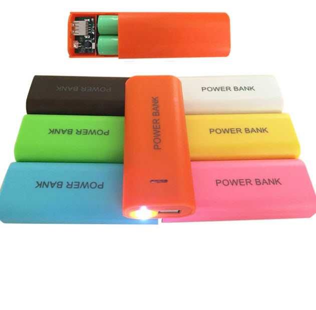 Корпус для Повербанка PowerBank 2шт 18650, фонарик