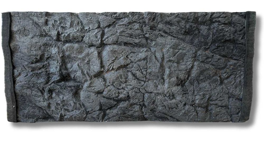 Tło płaskie szare strukturalne do akwarium 80x40 cm.