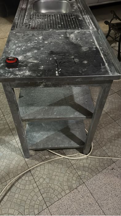 Bancada em Inox com lavatorio