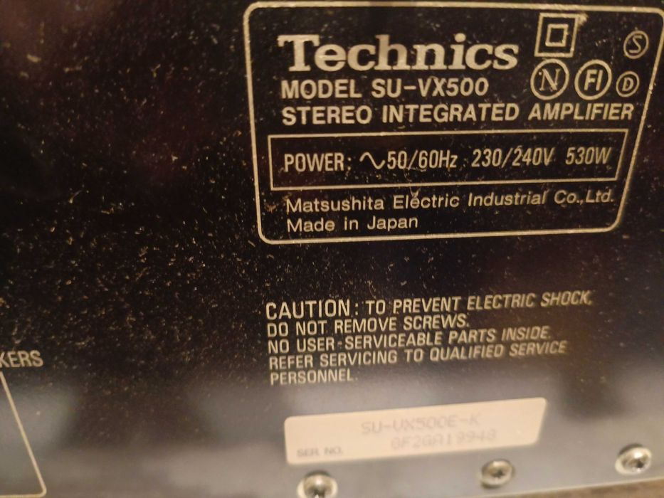 Sprzedam wzmacniacz technics SU-VX500.
