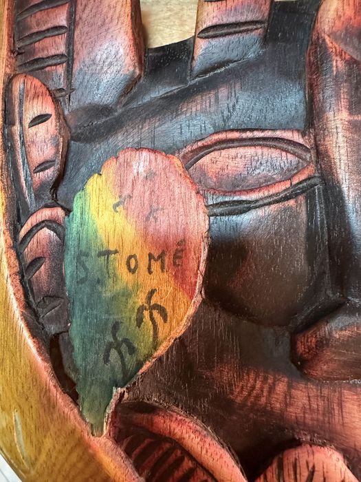 Escultura Africana em Madeira São Tomé e Príncipe Peça Artesanal