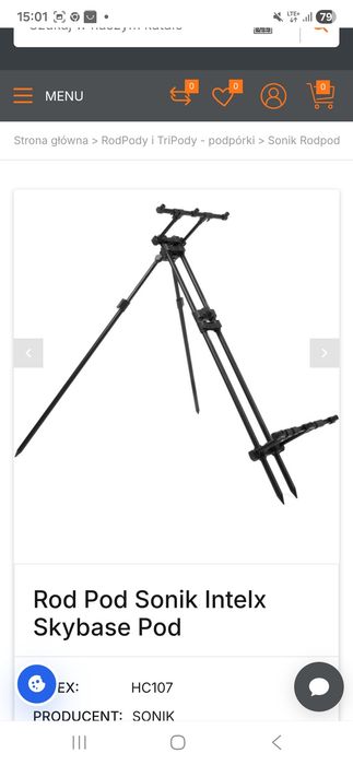 Sonik skybase rod pod na 3 wędki długie nogi (nie fox ranger mk2)