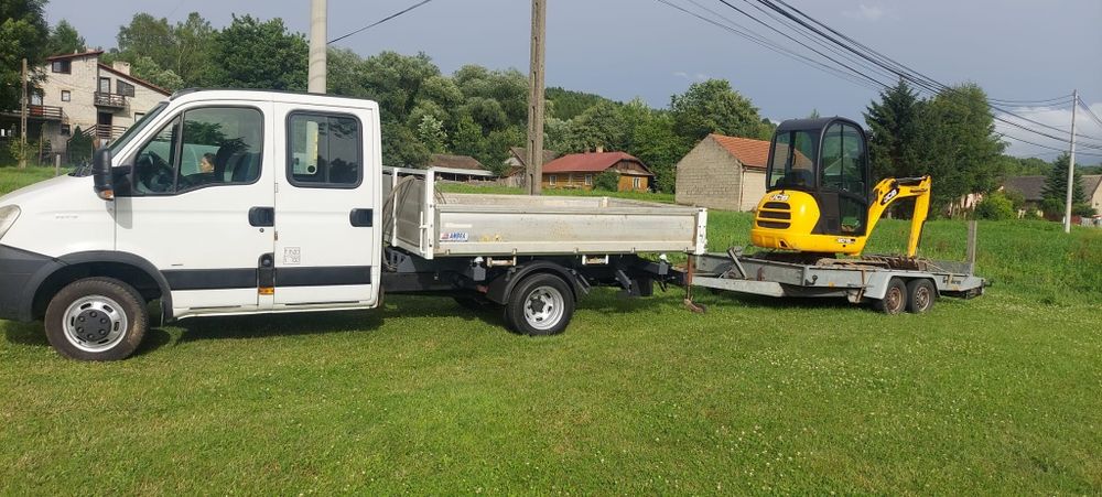 Usługi minikoparka , transport , ścinka drzew