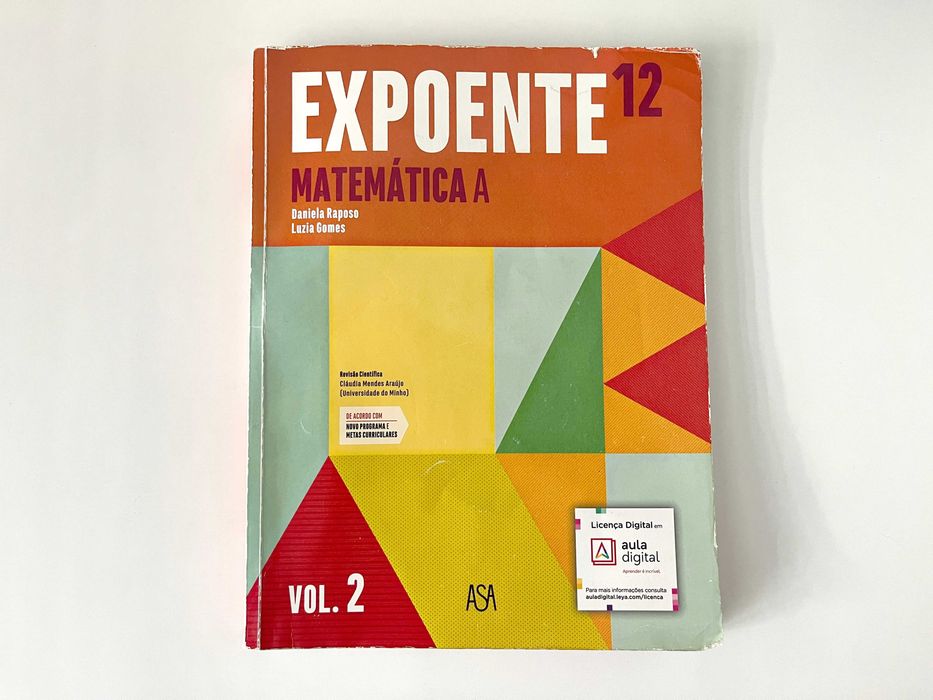 Expoente 12 Volume 2 Matemática A