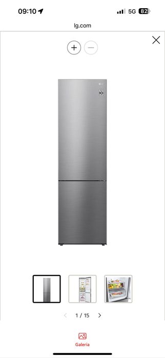 Frigorífico LG GBP62PZNBC