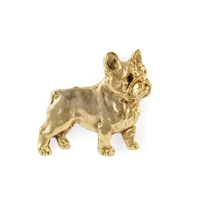 Buldog francuski I pin pozłocony w pudełku Art-Dog