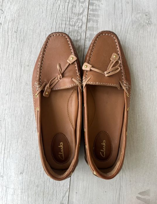 Шкіряні мокасини Clarks р.37