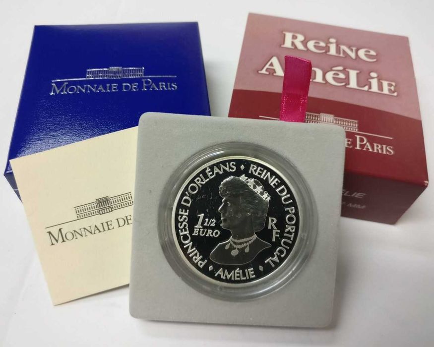 France - - - "Queen D. Amélia" - - - - - Silver Coin