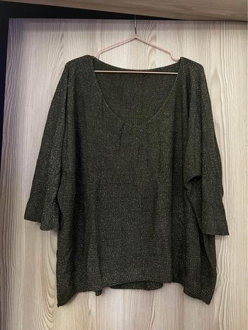 Blusa Kaki com brilho