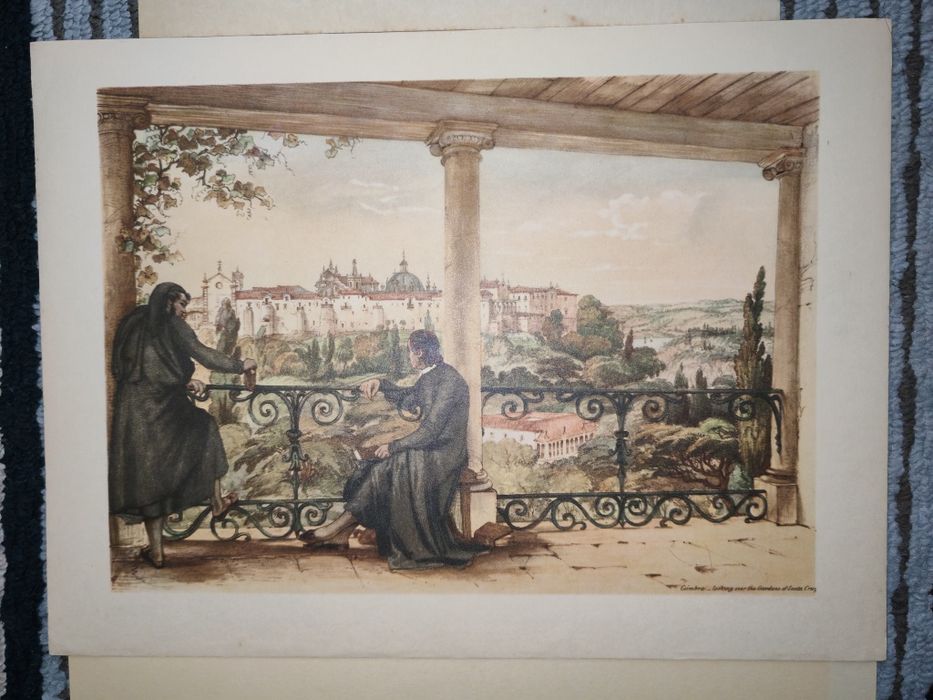 3 Gravuras antigas de Coimbra – conjunto decorativo (séc. XIX)