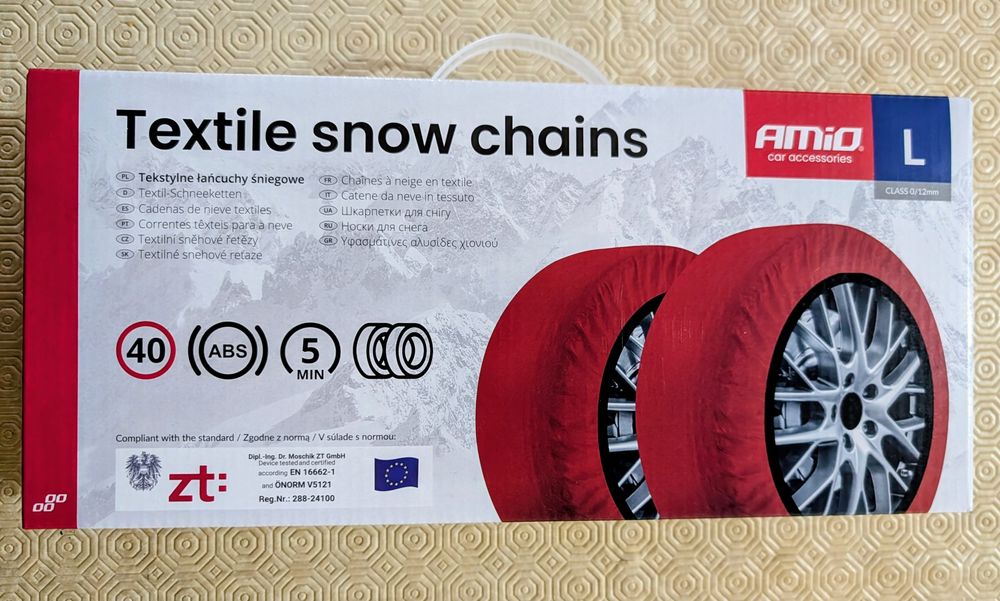 Correntes Neve Homologadas em textil