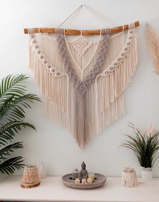 Painel de parede em macramé (Anicha)