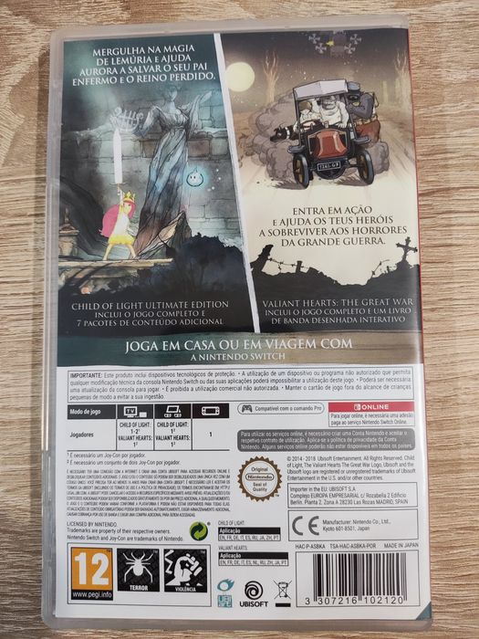 Child of light e valiant Hearst raro nintendo switch