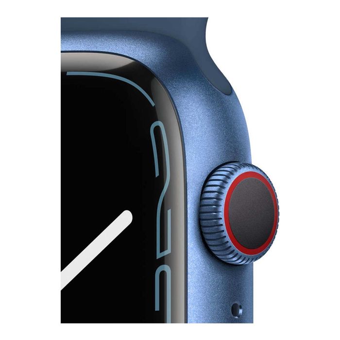 Apple Watch Series 7 GPS Azul Com Bracelete Desportiva Azul 45mm